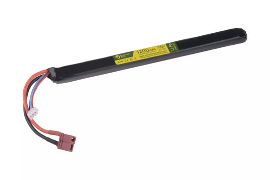 Li-Po 7.4 V 1200mAh 20/40C Batterij - Under AK Dust Cover - T-Connect (Deans)