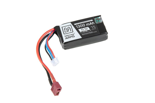 Li-Po 11,1V 1300mAh 15/30C Batterij - T-Connect (Deans) - Specna Arms