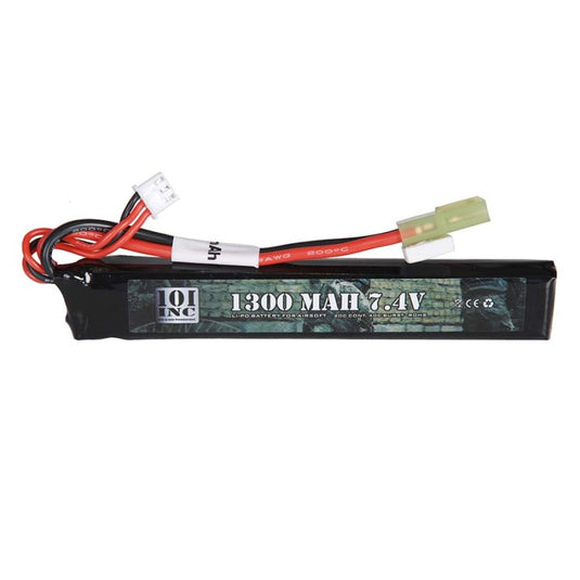 Li-Po batterij 7.4V -1300 mAh stick - 101 Inc